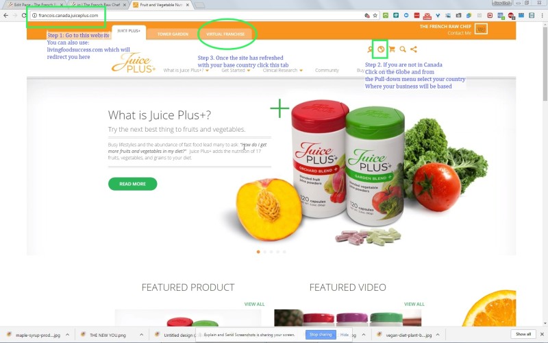 how to sign up as a juice plus distributor