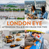 London Eye Afternoon Tea & River Cruise for Two