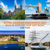 Royal Museum Greenwich Day Pass and Hop on Hop off Boat for Two