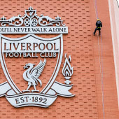 The Anfield Abseil for One Adult & Two Juniors at Liverpool FC