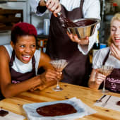 Luxury London Chocolate Making Workshop with Prosecco