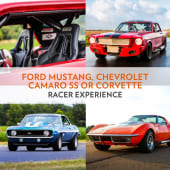 Ford Mustang, Chevrolet Camaro SS or Corvette Racer Experience