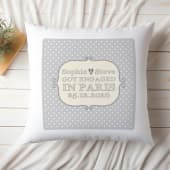 Personalised Engagement Cushion
