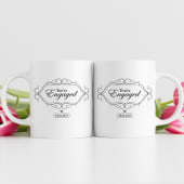 Personalised You're Engaged Pair of Mugs