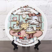 Personalised Heron China Tudor Birth Plate Product Image