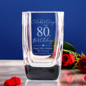 Personalised 80th Birthday Vase Product Image
