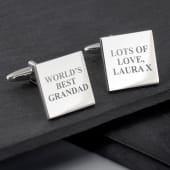 Personalised Worlds Best Grandad Cufflinks Product Image