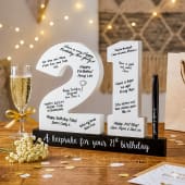 21st Birthday Wooden Numbers and Pen Product Image
