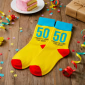 Funny 50th Socks for Men Product Image