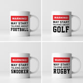 Warning! May Start Talking About... Sports Mug