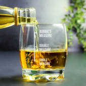 'Measures' Personalised Whiskey Glass