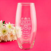 Personalised Birthday Vase