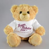 Personalised Happy Birthday Teddy Bear