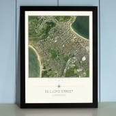 Personalised Your Home Aerial View Map Print - England and Wales only