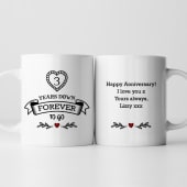 Personalised 3 Years Down Forever to Go Mug