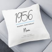 Personalised Classy 70th Birthday Year Cushion