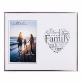 Family Silver Heart Photo Frame
