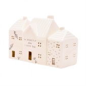 "Where I Need To Be" Ceramic House Tea Light Holder