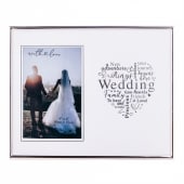 Wedding Silver Heart Photo Frame