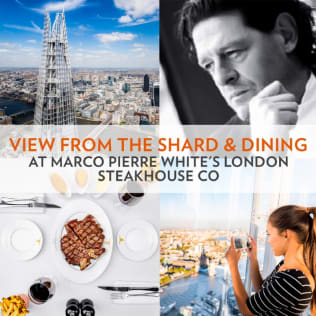View from The Shard & Dining at Marco Pierre White London Steakhouse Co Product Image