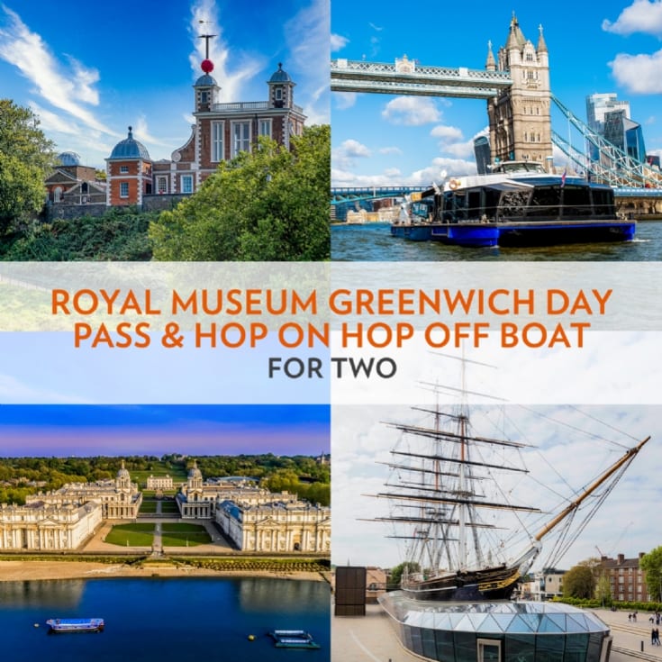 Royal Museum Greenwich Day Pass and Hop on Hop off Boat for Two product image