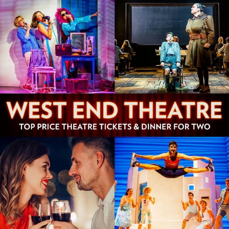 Top Price Theatre Tickets and Dinner for Two product image