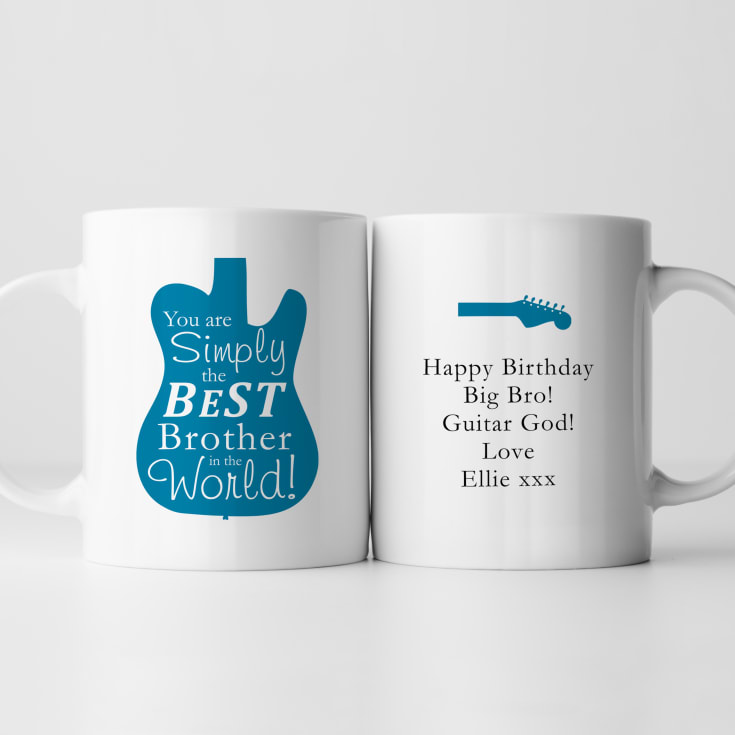 Personalised Simply The Best Guitar Design Mug product image