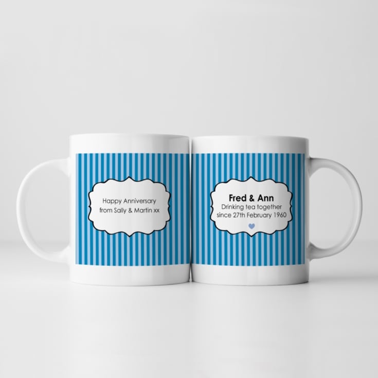 Drinking Tea Together Since... Personalised Pair of Mugs product image