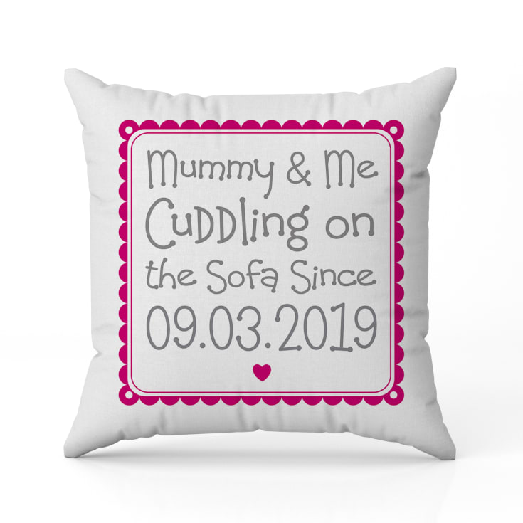Personalised Cuddling Mummy Cushion product image