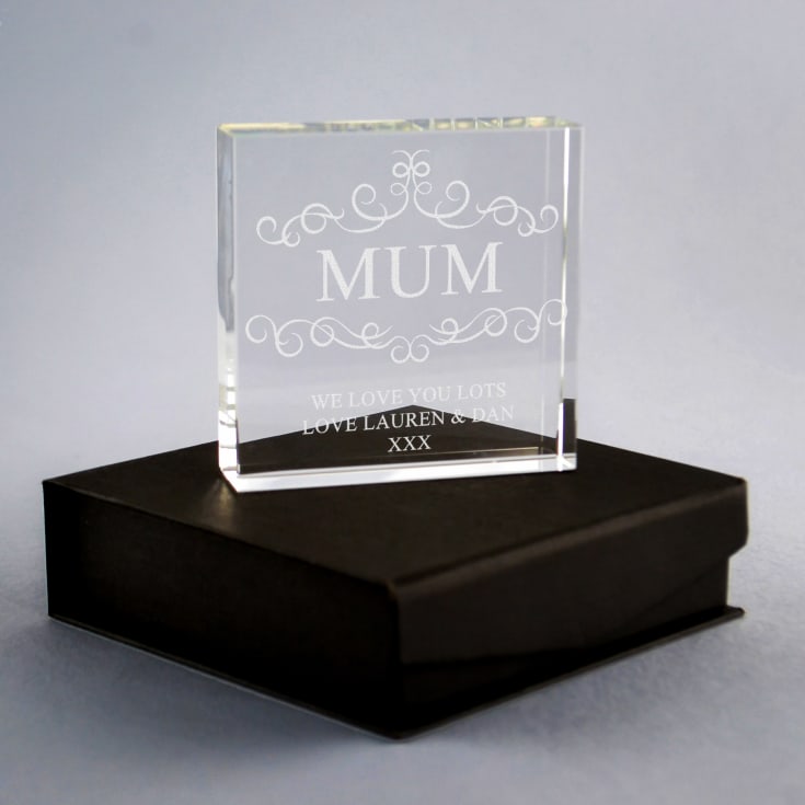 Personalised Mum Glass Keepsake product image