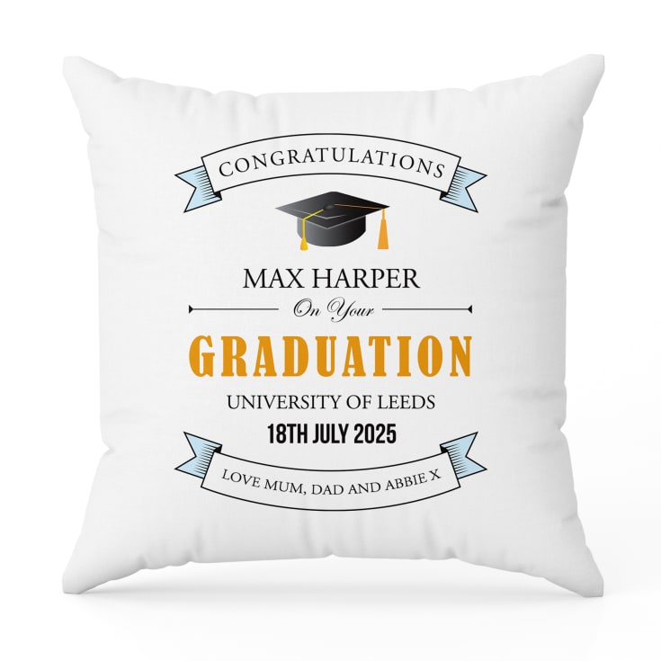Personalised Graduation Cushion product image
