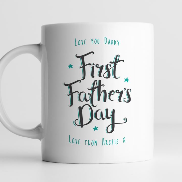 Personalised Our First Father's Day Mug product image