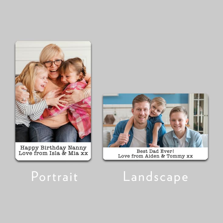Personalised Metal Wallet Photo Cards product image