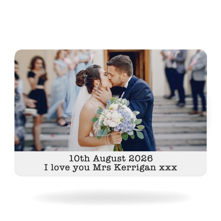 Personalised Metal Wallet Photo Cards product image