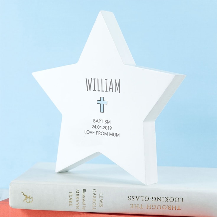The Gift Experience Boys Personalised Christening Star Keepsake | For And Girl This Star Is Also Great Baptism Present.