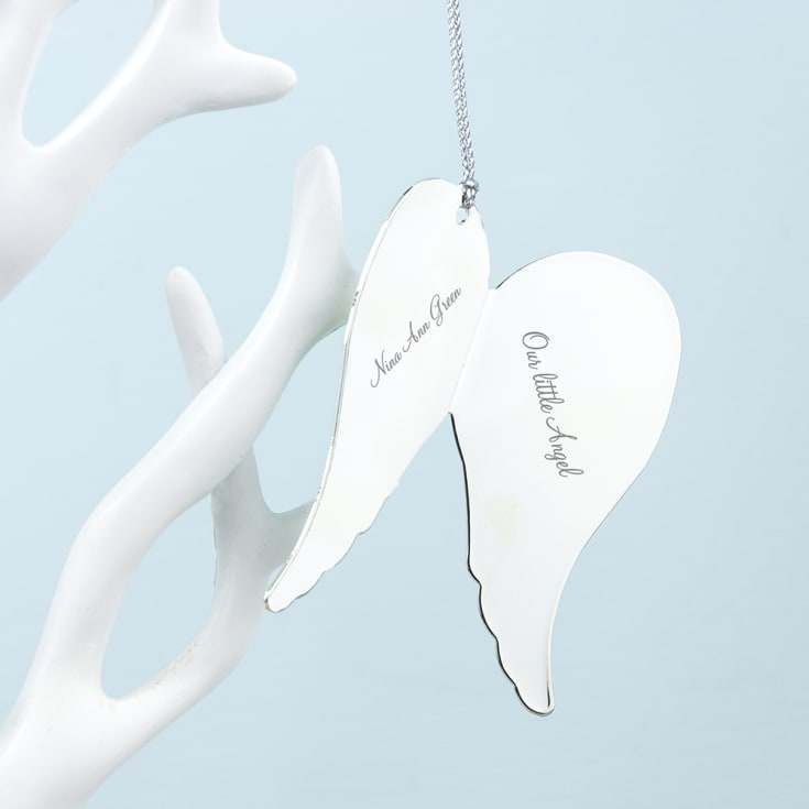 Engraved In Memory Angel Wings Keepsake product image