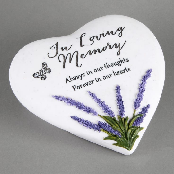 The Gift Experience Lavender In Loving Memory Thoughts Of You Heart Stone