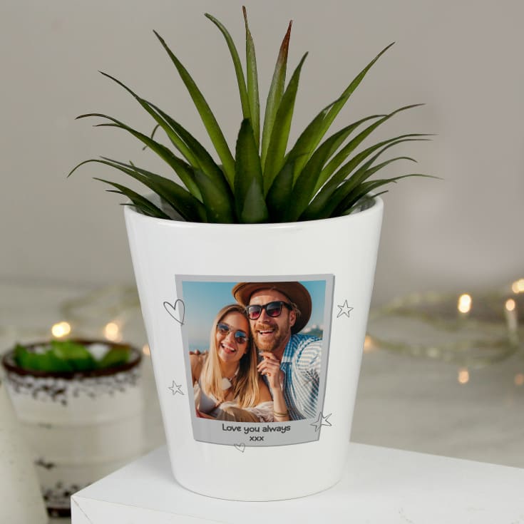 Personalised Photo Upload Plant Pot product image