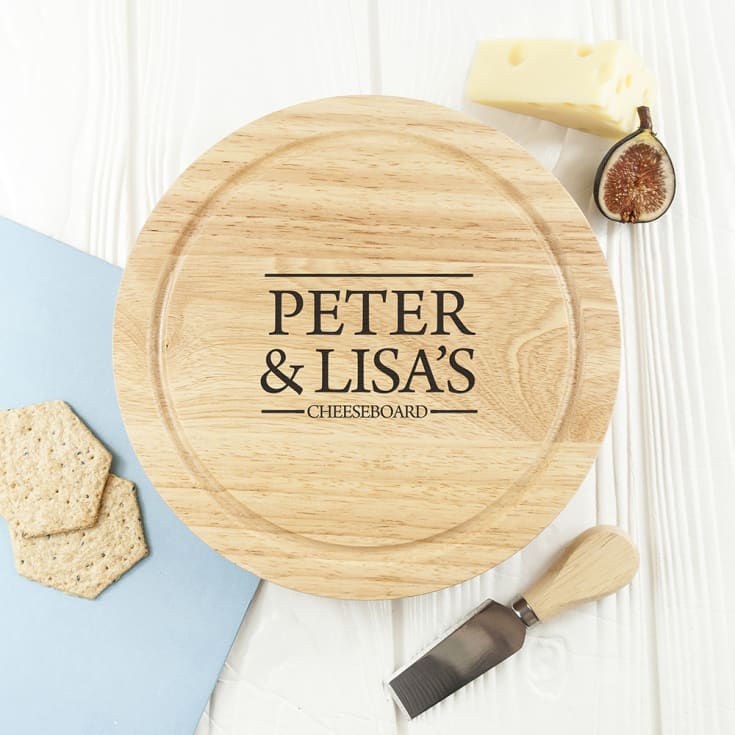 The Gift Experience Personalised Couple Cheese Board