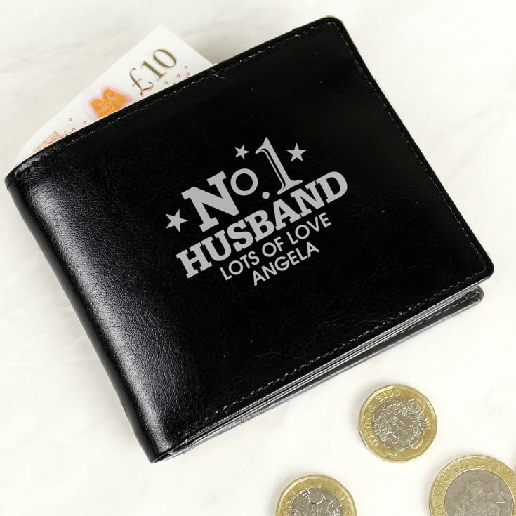 Personalised No.1 Leather Wallet product image