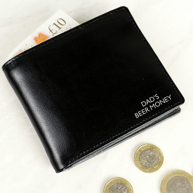 Personalised Message Leather Wallet product image