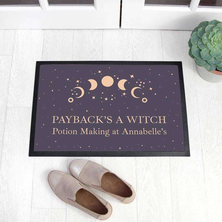 The Gift Experience Personalised Celestial Moon Phase Indoor Doormat