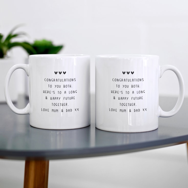 Personalised Wedding Photo Upload Pair Of Mugs product image
