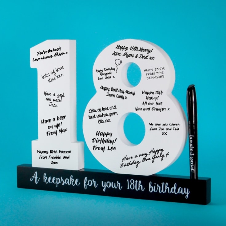 18th Birthday Signature Numbers product image