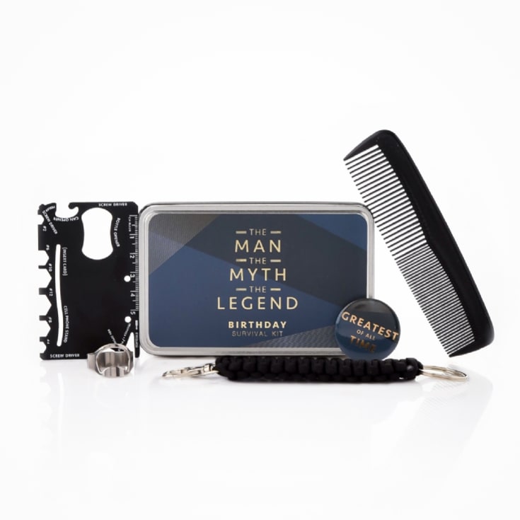 The Gift Experience Blue Birthday Survival Kit Anniversary Gifts For Him