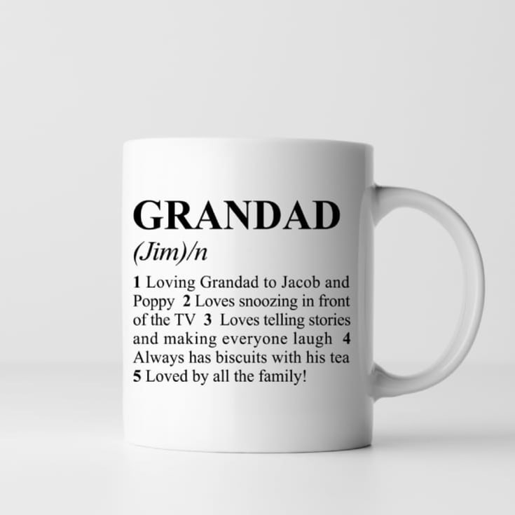Personalised Dictionary Definition Grandad Mug product image