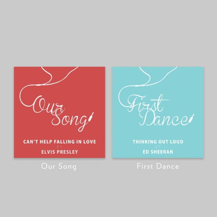 Our Song Personalised Light Box product image