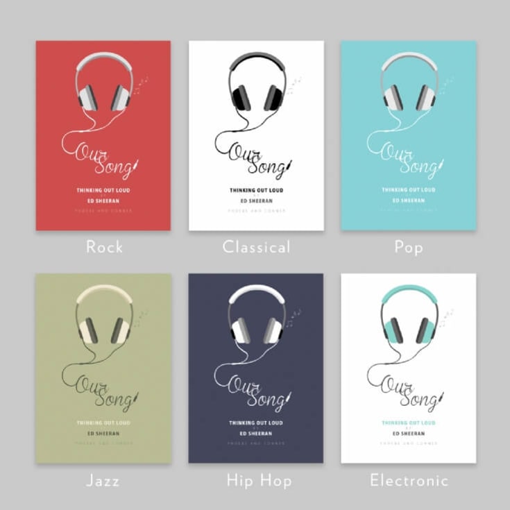 Our Song Personalised Light Box product image