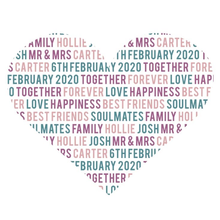 Personalised Couples Letter Cushion product image