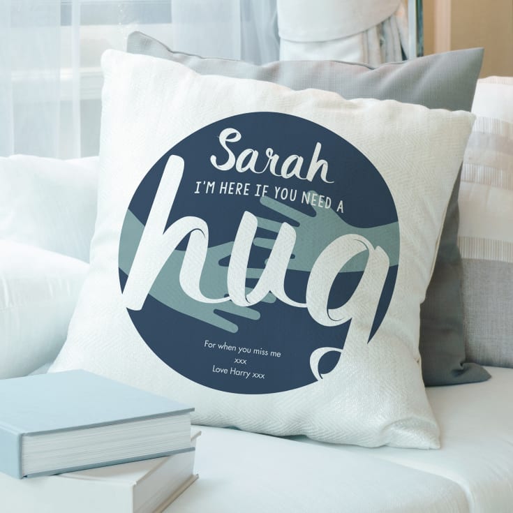 The Gift Experience Personalised Hug Cushion Birthday Gifts
